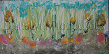 Load image into Gallery viewer, Linear Blue Yellow Pink, Original Acrylic Painting by Diana Lynn