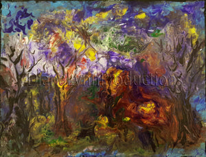 Nested in the Woods, Original Acrylic Painting by Diana Lynn