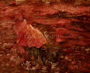 Lava Day, Original Acrylic Painting by Diana Lynn