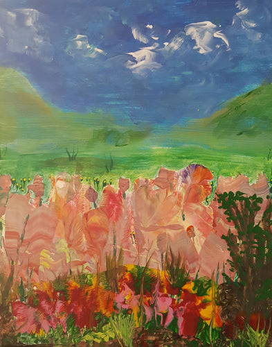 Congregate To See, Original Acrylic Painting by Diana Lynn