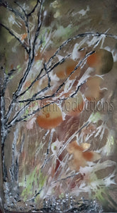 Tree In Woods, Original Mix-Media Painting by Diana Lynn