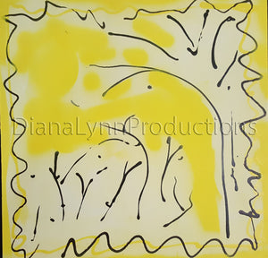 Sticks Dancing in the Sun, Original Acrylic Painting by Diana Lynn
