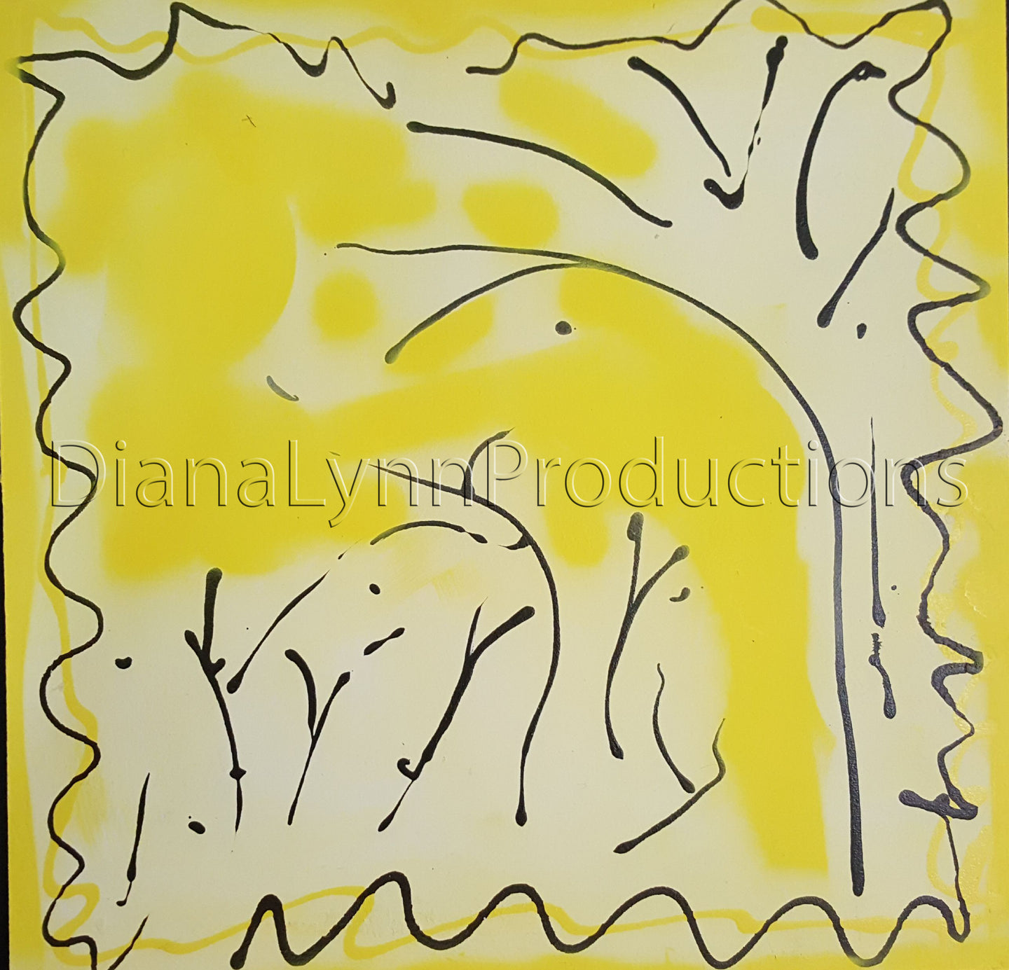Sticks Dancing in the Sun, Original Acrylic Painting by Diana Lynn