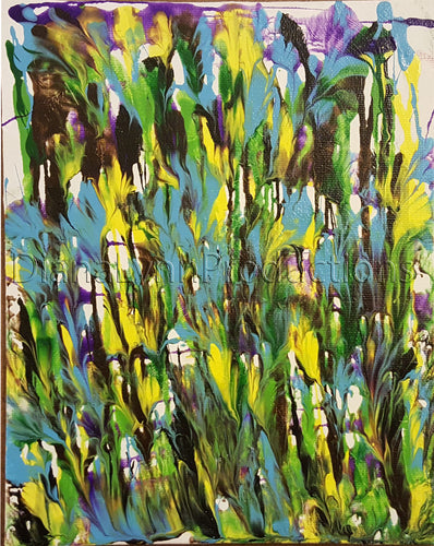 Weed Summer Bloom, Original painting by Diana Lynn