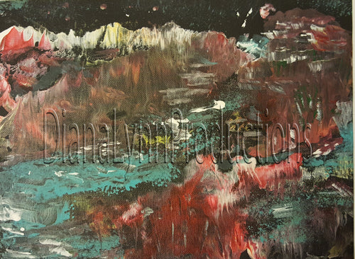 Shallow Sea Memory, Original Acrylic Painting by Diana Lynn