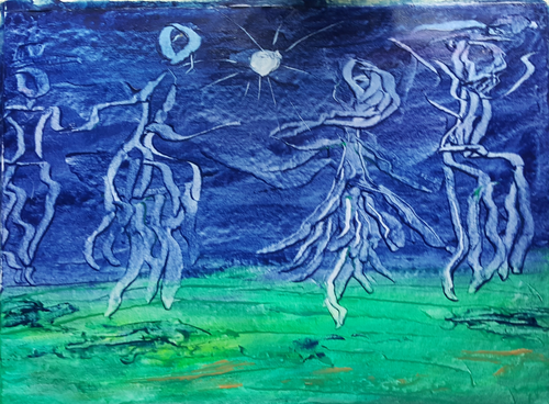 Coexisting Peace, Original Oil Painting by Diana Lynn