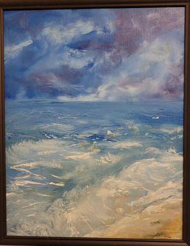 DianaLynn Once Written In Sand, Original Oil Painting by Diana Lynn