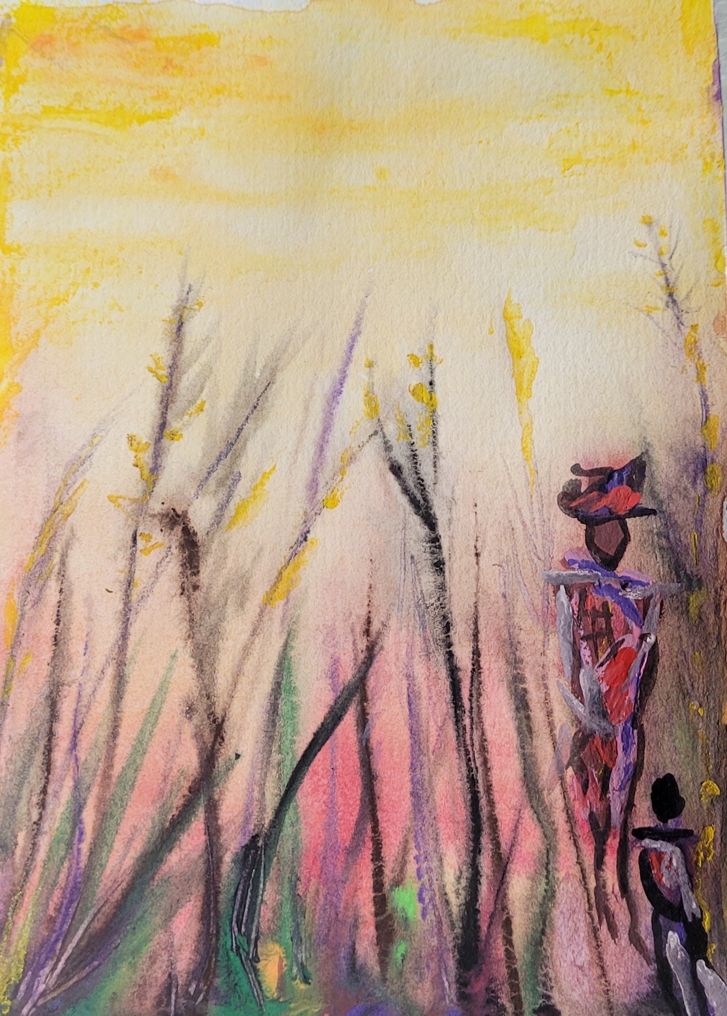 Within The Reeds, Original painting by Diana Lynn