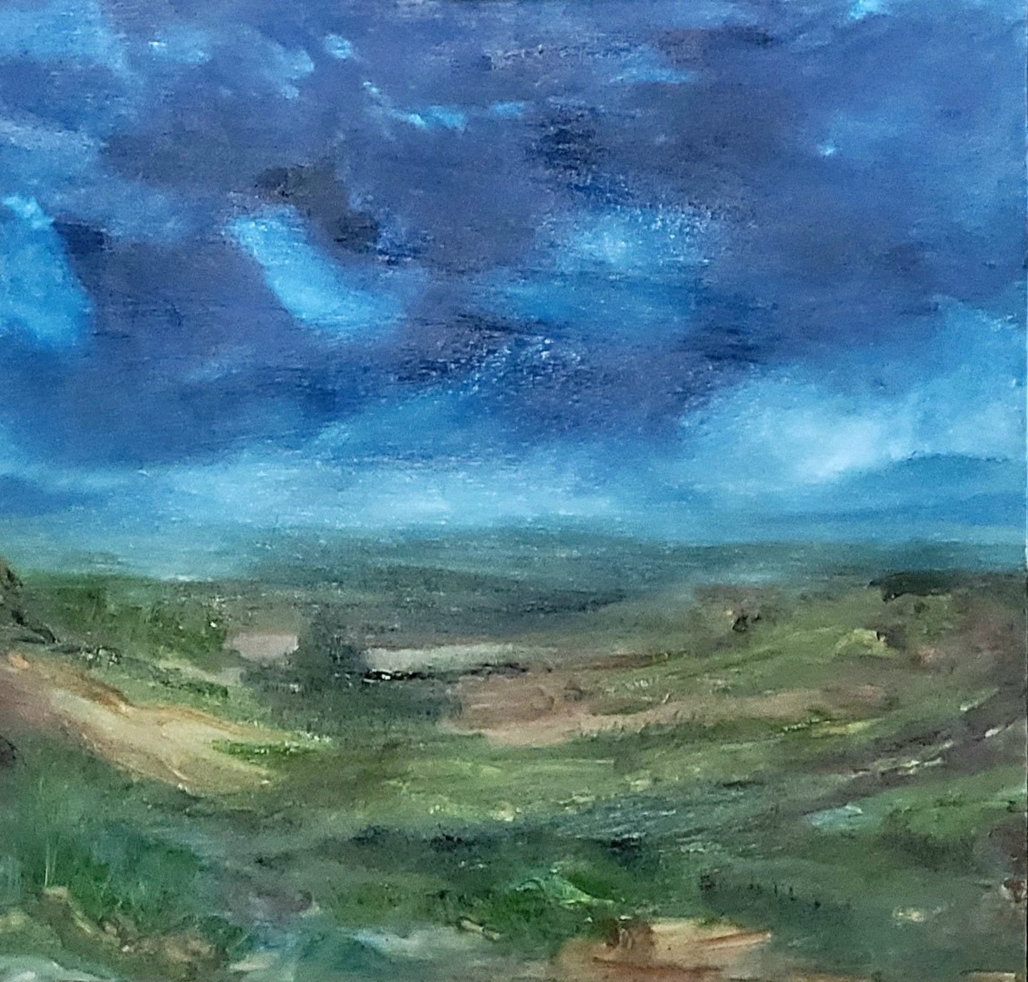 The Shepherd's View, Original Oil Painting by Diana Lynn