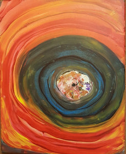 Eye Portal, Original Acrylic Painting by Diana Lynn