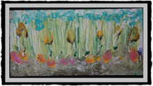 Load image into Gallery viewer, Linear Blue Yellow Pink, Original Acrylic Painting by Diana Lynn