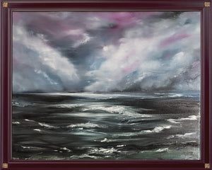 Rustled Sea, Original Oil Painting by Diana Lynn