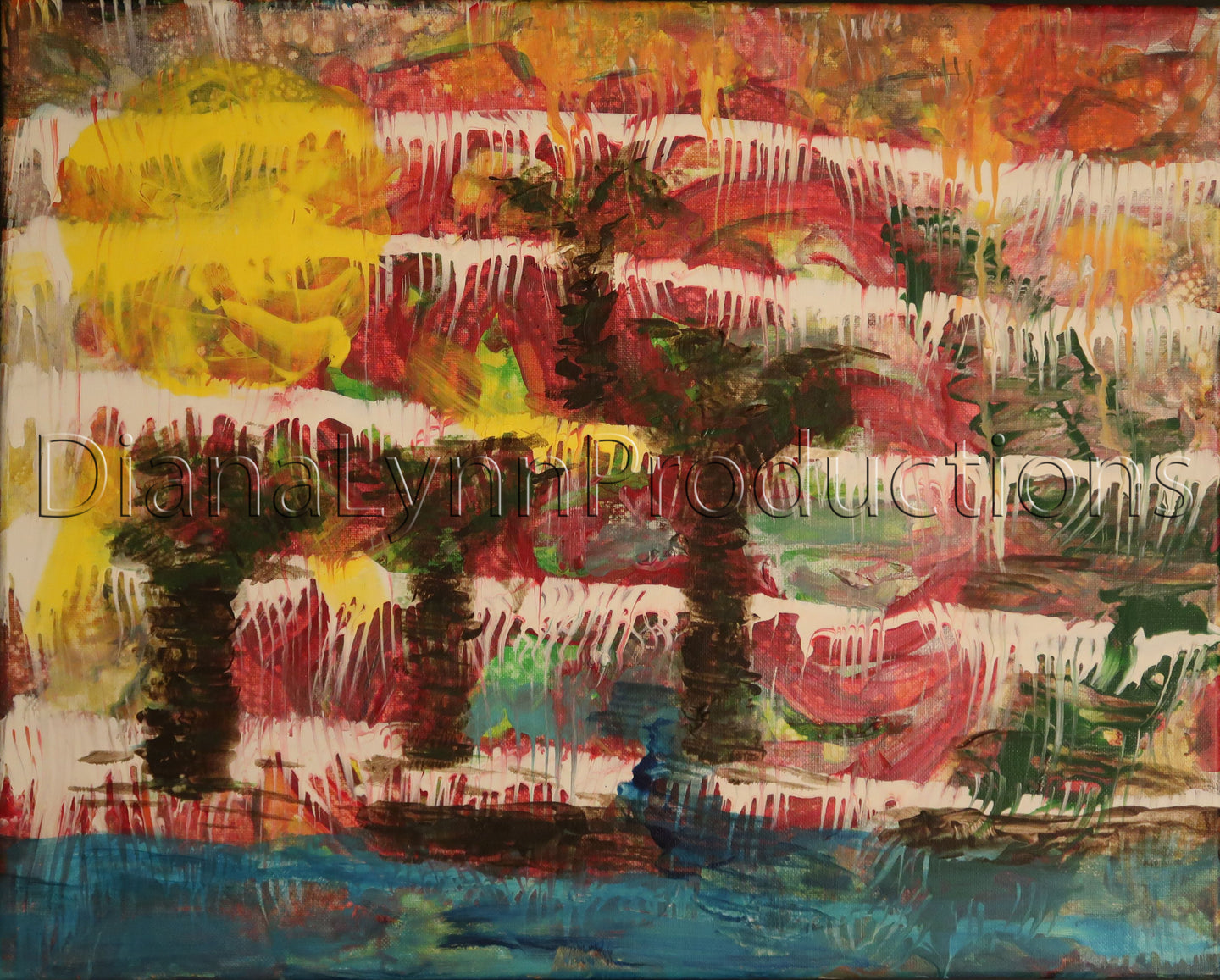 Tropic Peace, Original Acrylic Painting by Diana Lynn