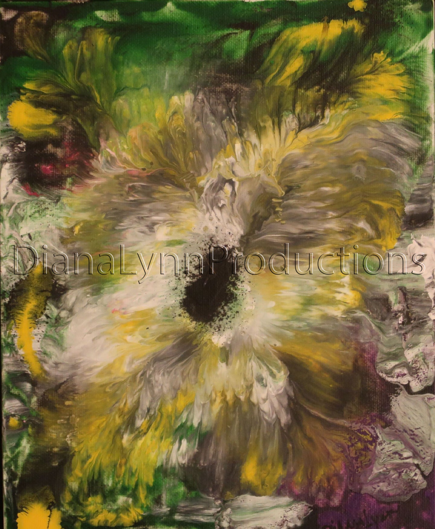 Pistil, Original Acrylic Painting by Diana Lynn