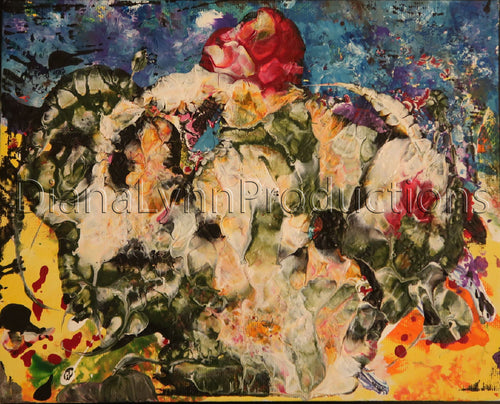 Top It Red, Original Acrylic Painting by Diana Lynn