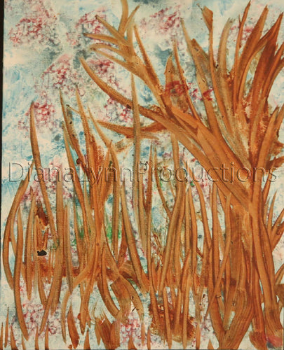 Stark Autumn, Original Acrylic Painting by Diana Lynn