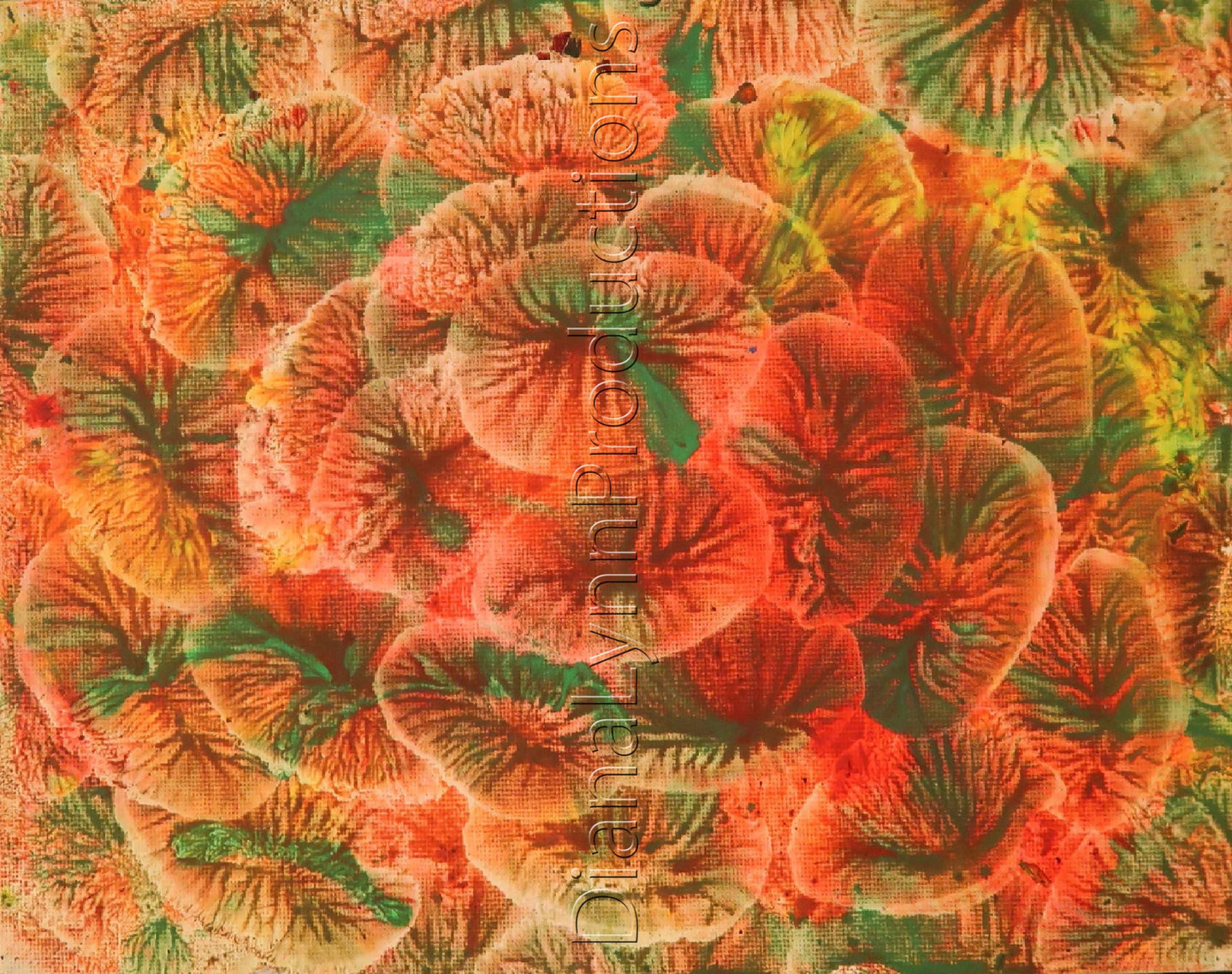 Coral Algae Lip Gloss, Original Acrylic Painting by Diana Lynn