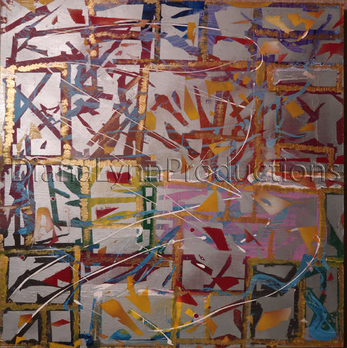 Boxes, Original Acrylic Painting by Diana Lynn
