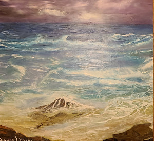 Donna's Seascape, Original Oil Painting by Diana Lynn