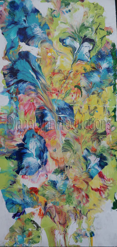 Loose Bouquet, Original Acrylic Painting by Diana Lynn