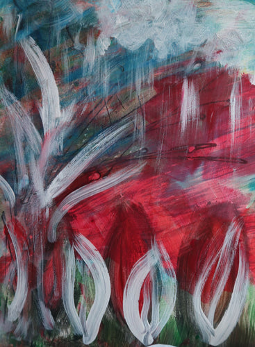 Showering Seeds, Original Acrylic Painting by Diana Lynn