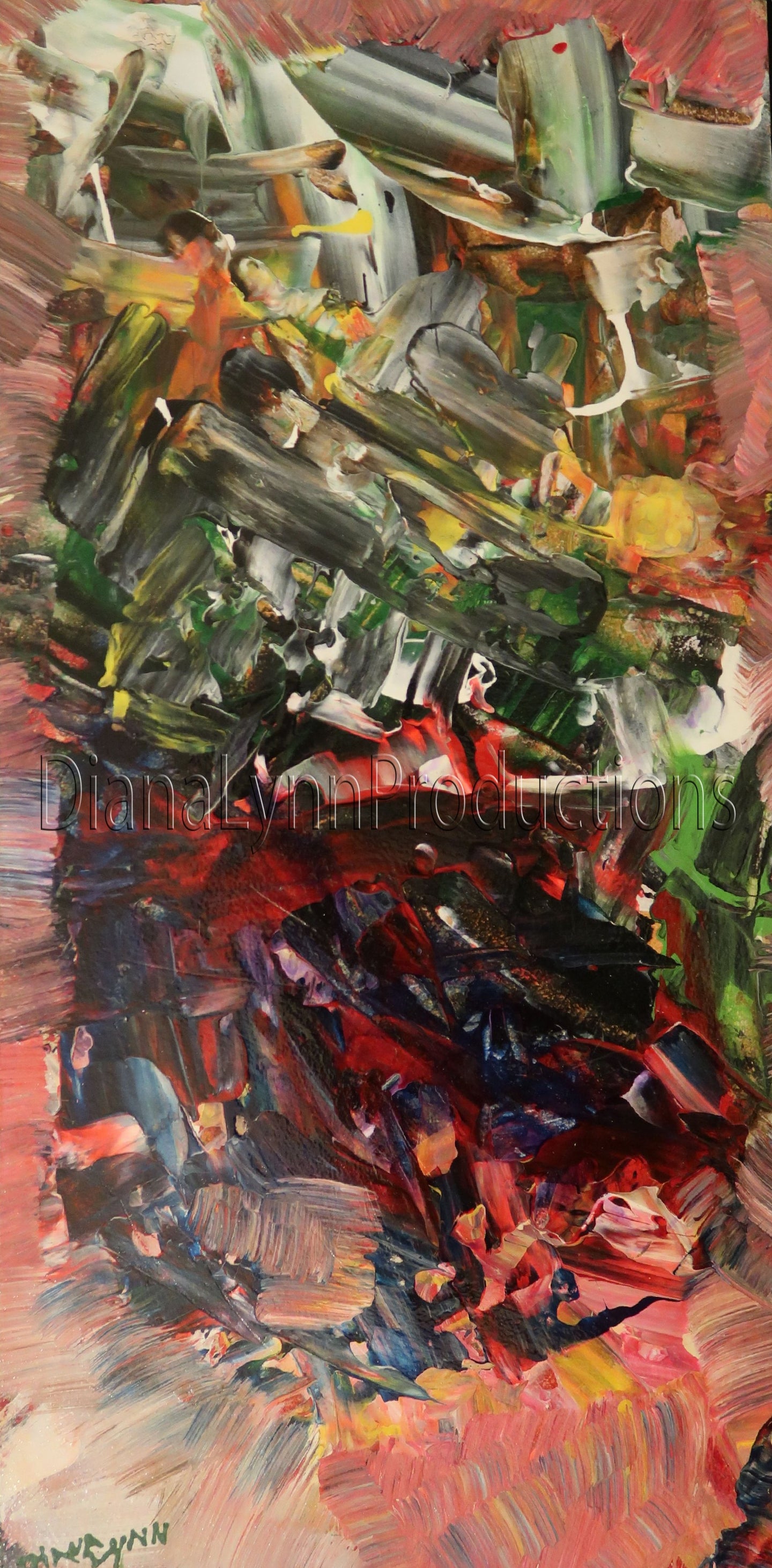 Basket-weave Bundle, Original Acrylic Painting by Diana Lynn