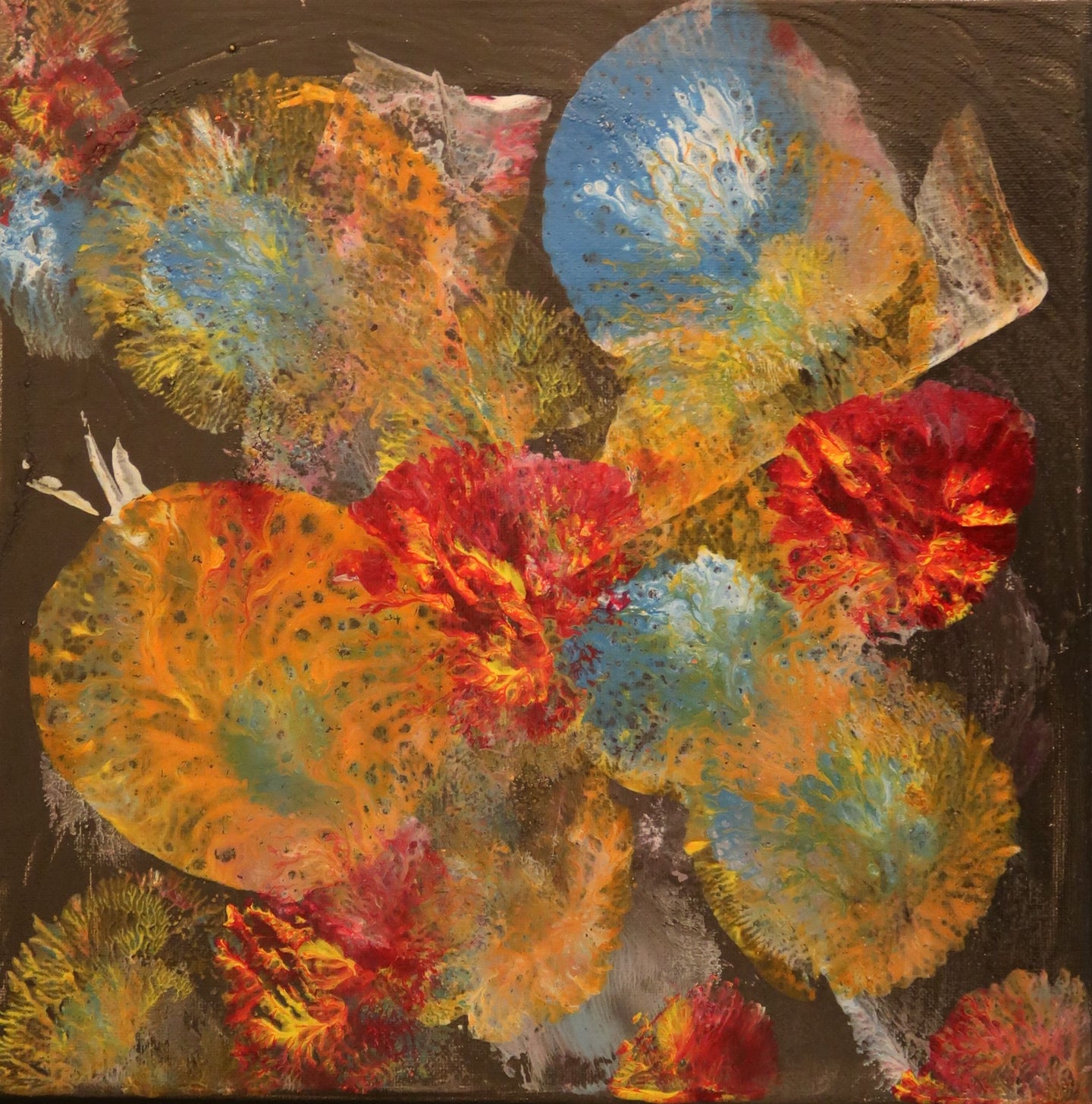 Bloom Before Gray, Original Acrylic Painting by Diana Lynn